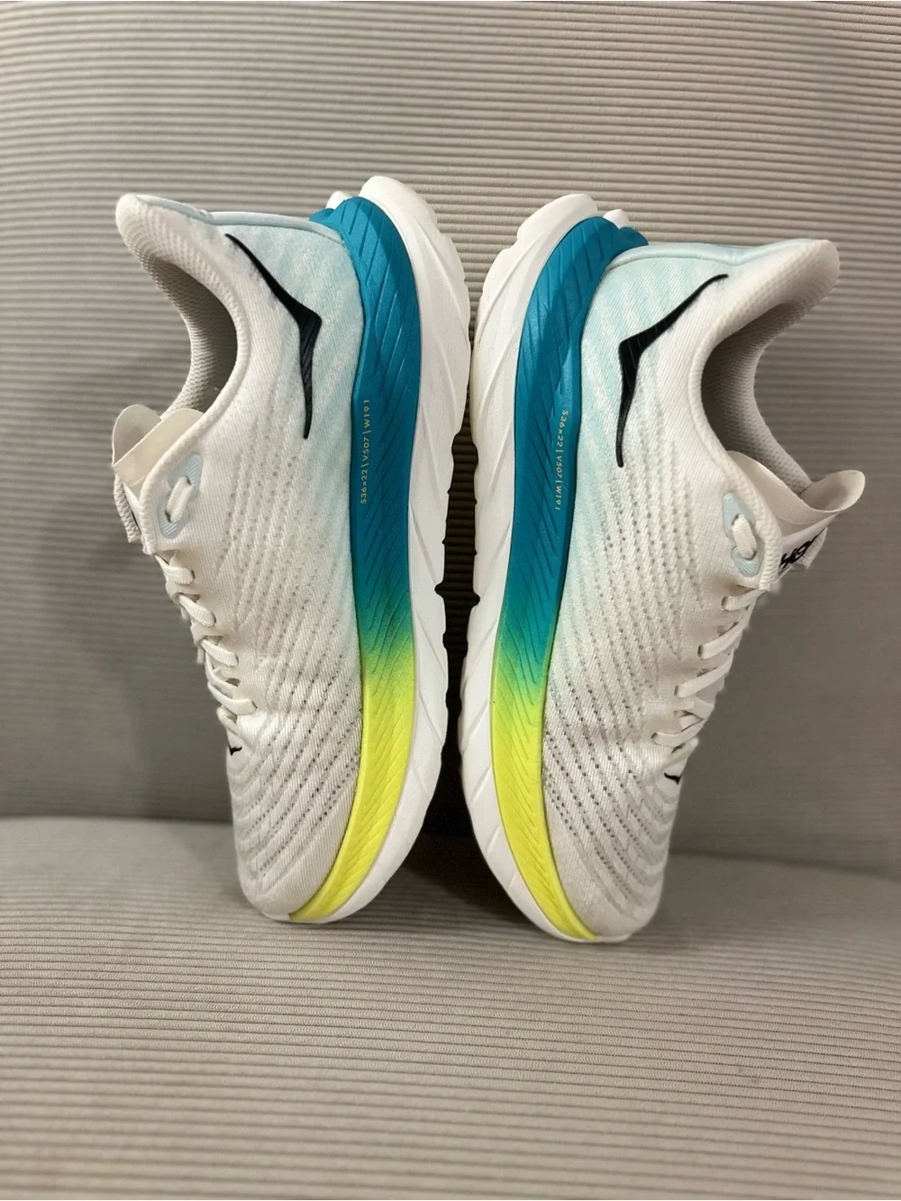 HOKA Men’s Mach 5 road running shoes in the 